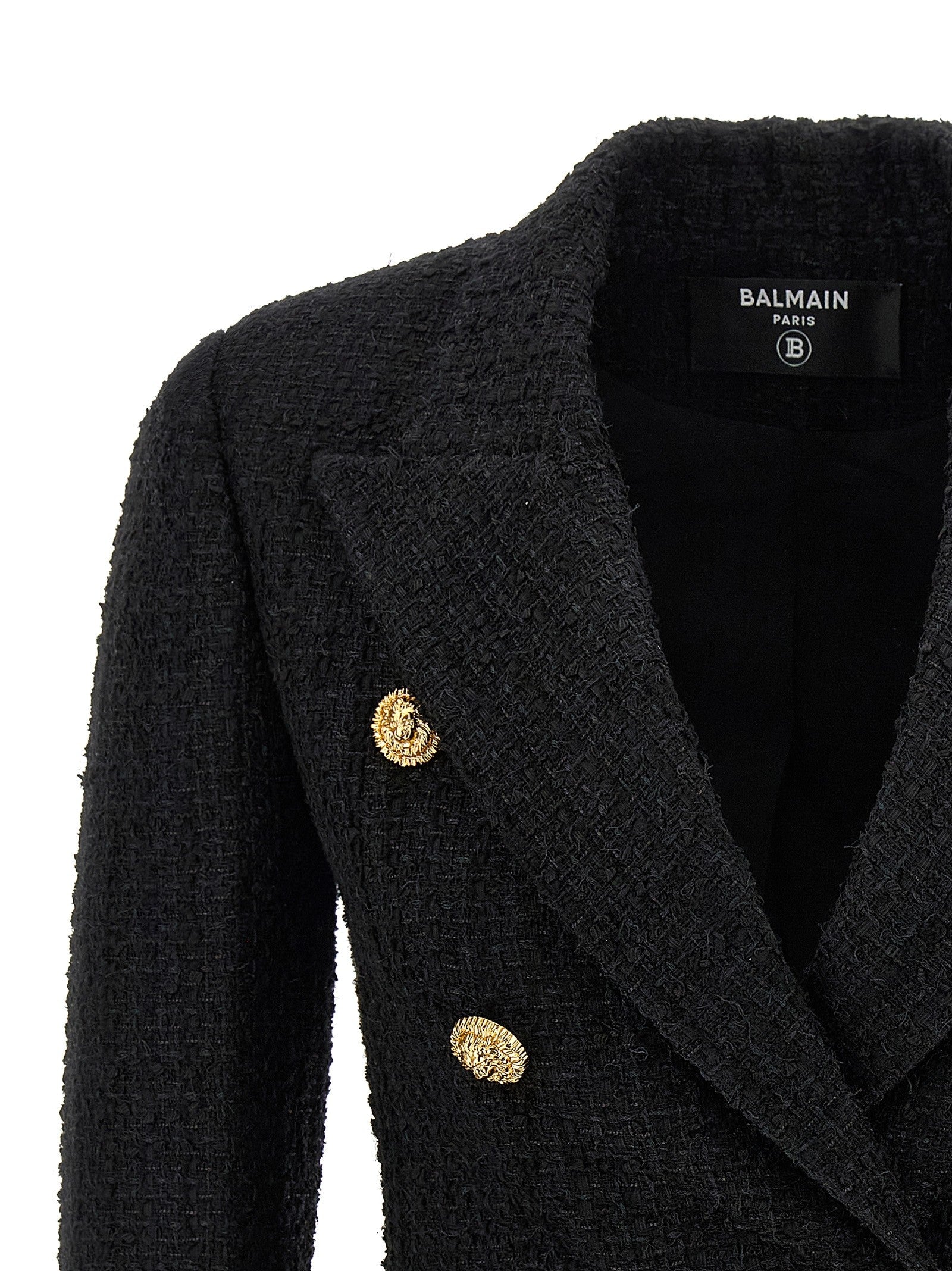 Balmain Tweed Blazer Black