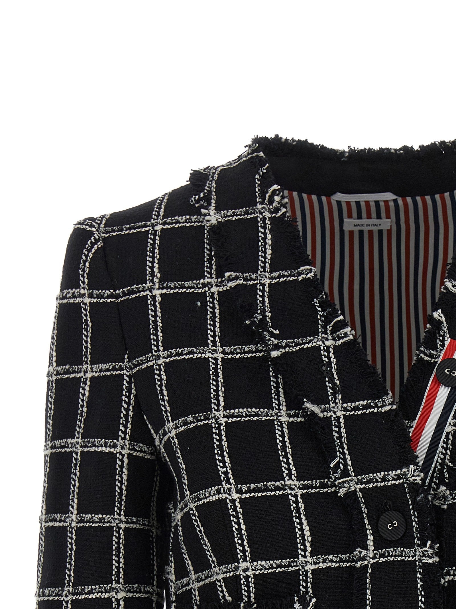 Thom Browne Tweed Blazer Gold