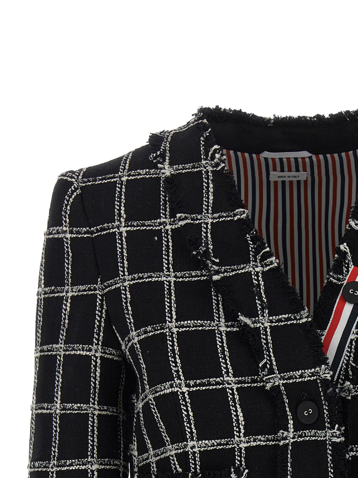 Thom Browne Tweed Blazer Gold, view 3