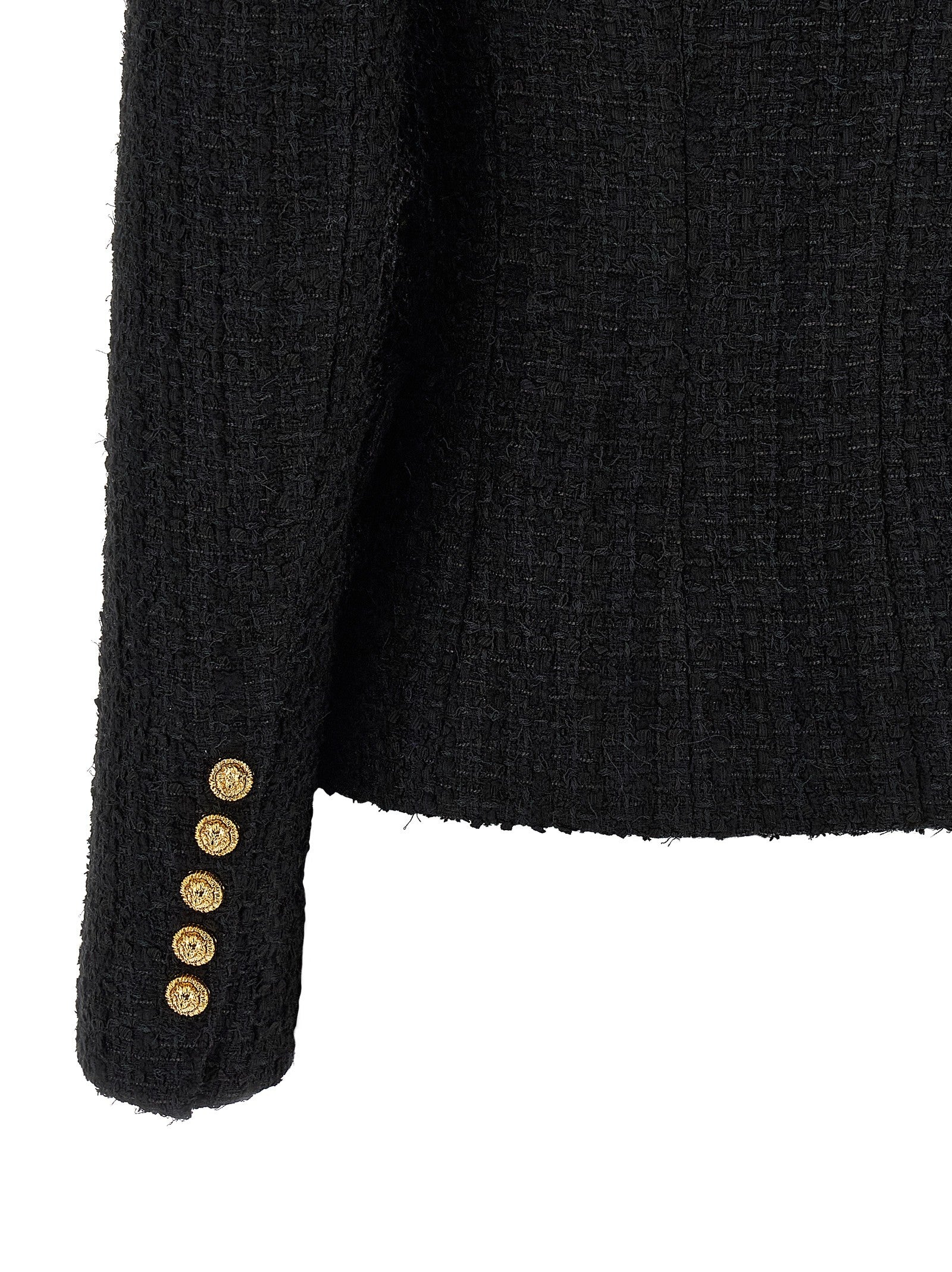 Balmain Tweed Blazer Black