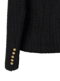 Balmain Tweed Blazer Black