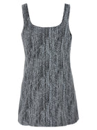 Ganni Tweed Dress Gold, view 2