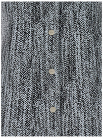 Ganni Tweed Dress Gold