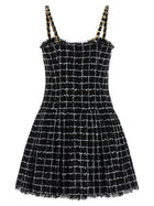 Balmain Tweed Dress Black, view 2