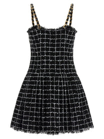 Balmain Tweed Dress Black