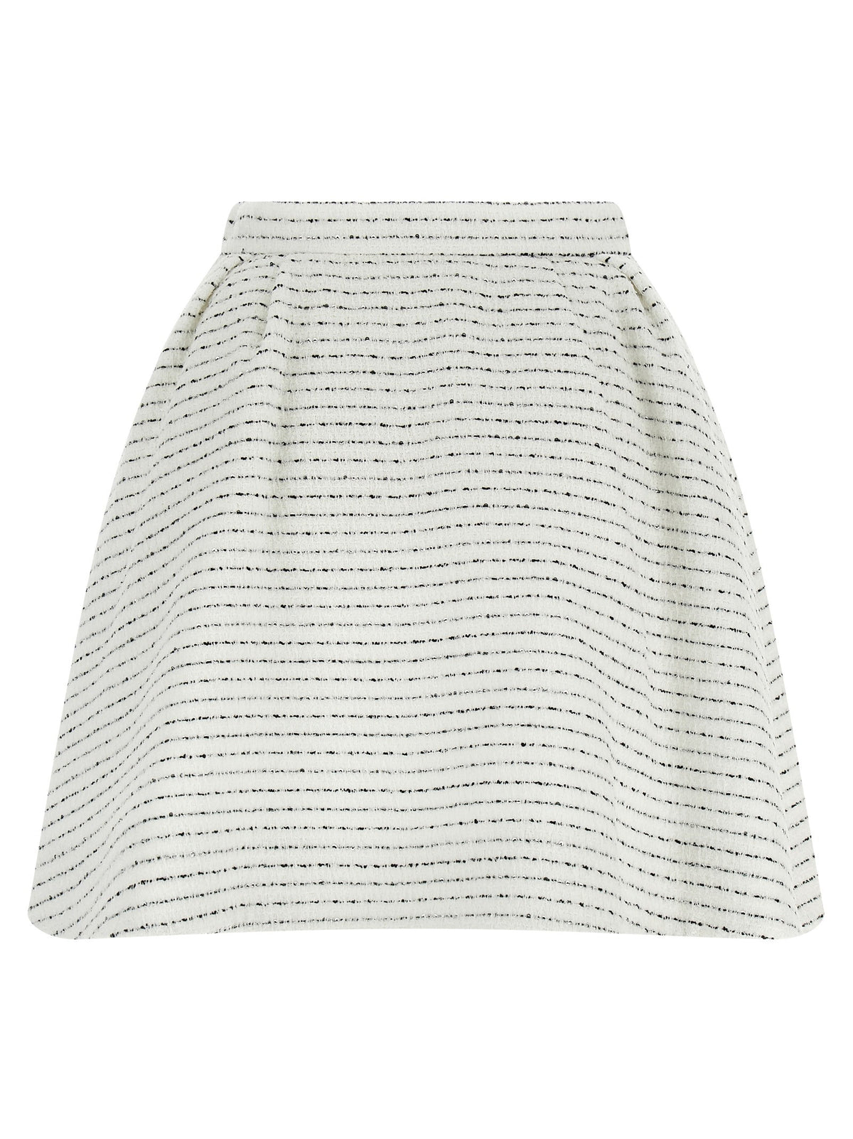 Alessandra Rich Tweed Skirt White