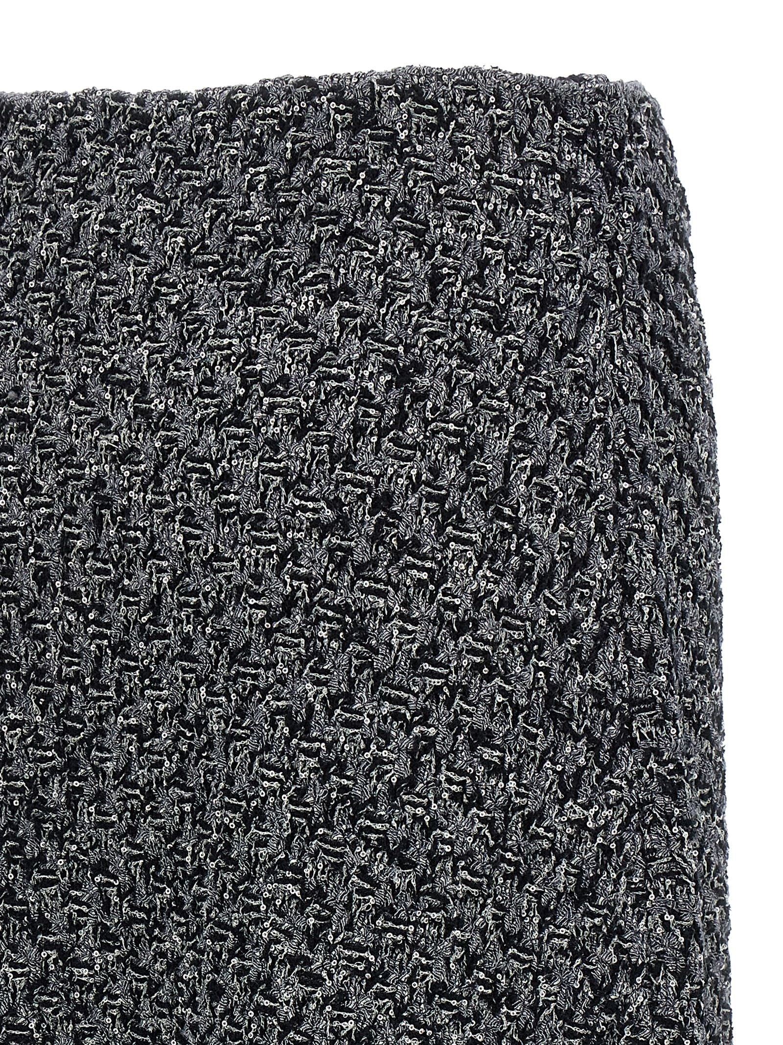 Fabiana Filippi Tweed Skirt Blue