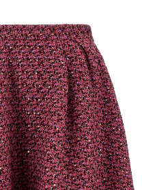 Alessandra Rich Tweed Skirt Blue