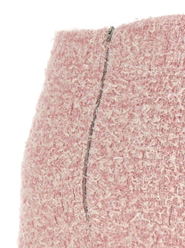Balenciaga Tweed Skirt Blue