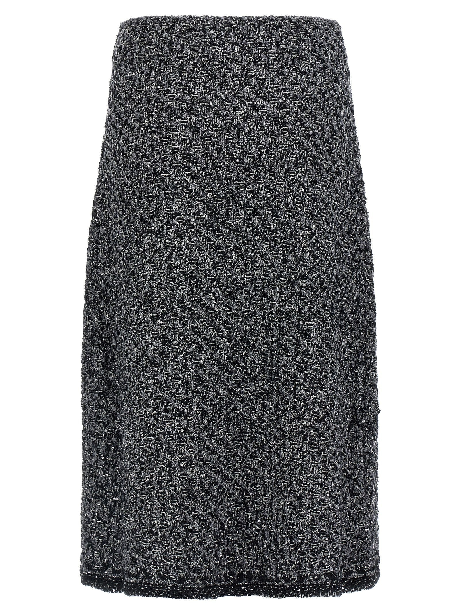 Fabiana Filippi Tweed Skirt Blue