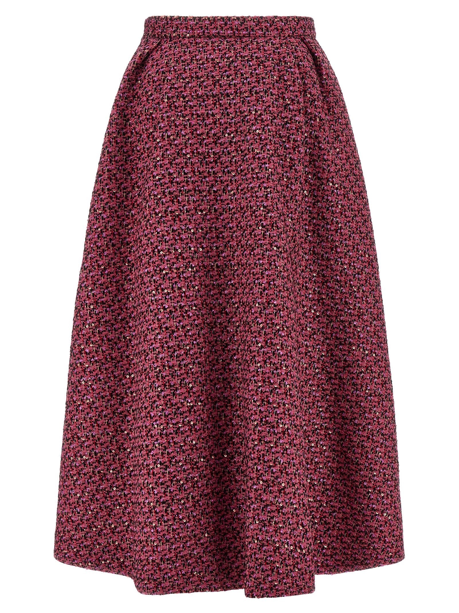 Alessandra Rich Tweed Skirt Blue