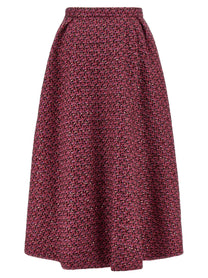 Alessandra Rich Tweed Skirt Blue