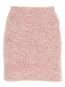 Balenciaga Tweed Skirt Blue