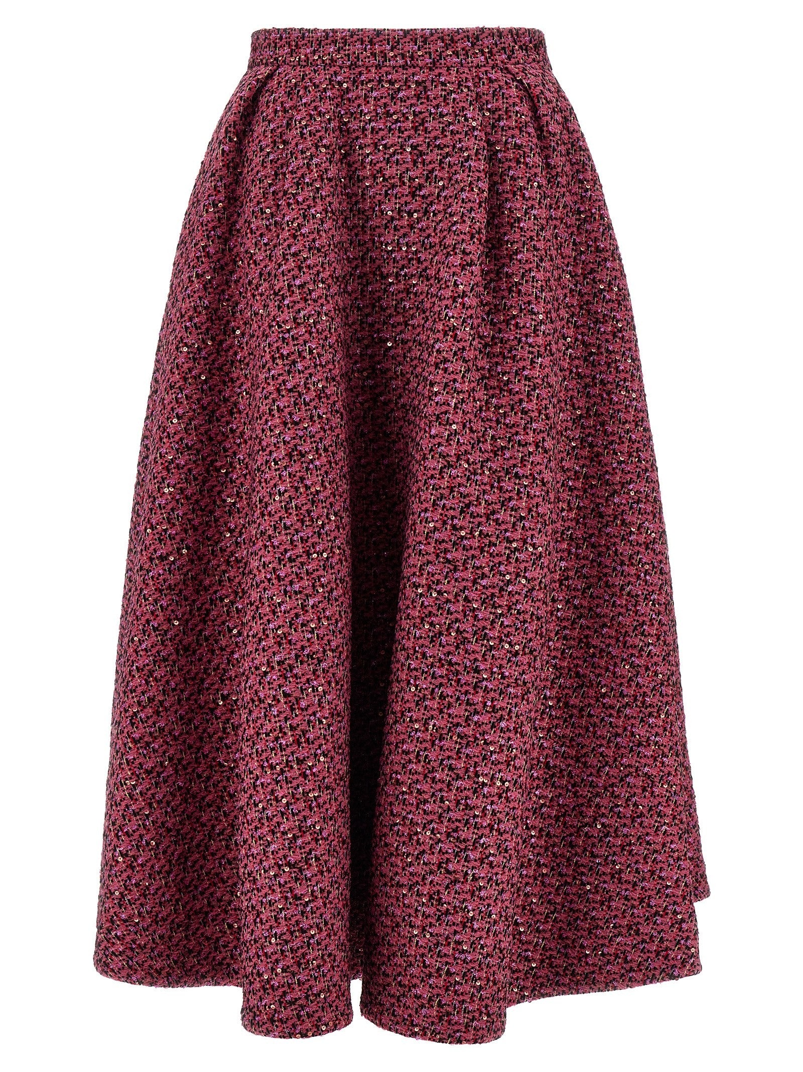 Alessandra Rich Tweed Skirt Blue