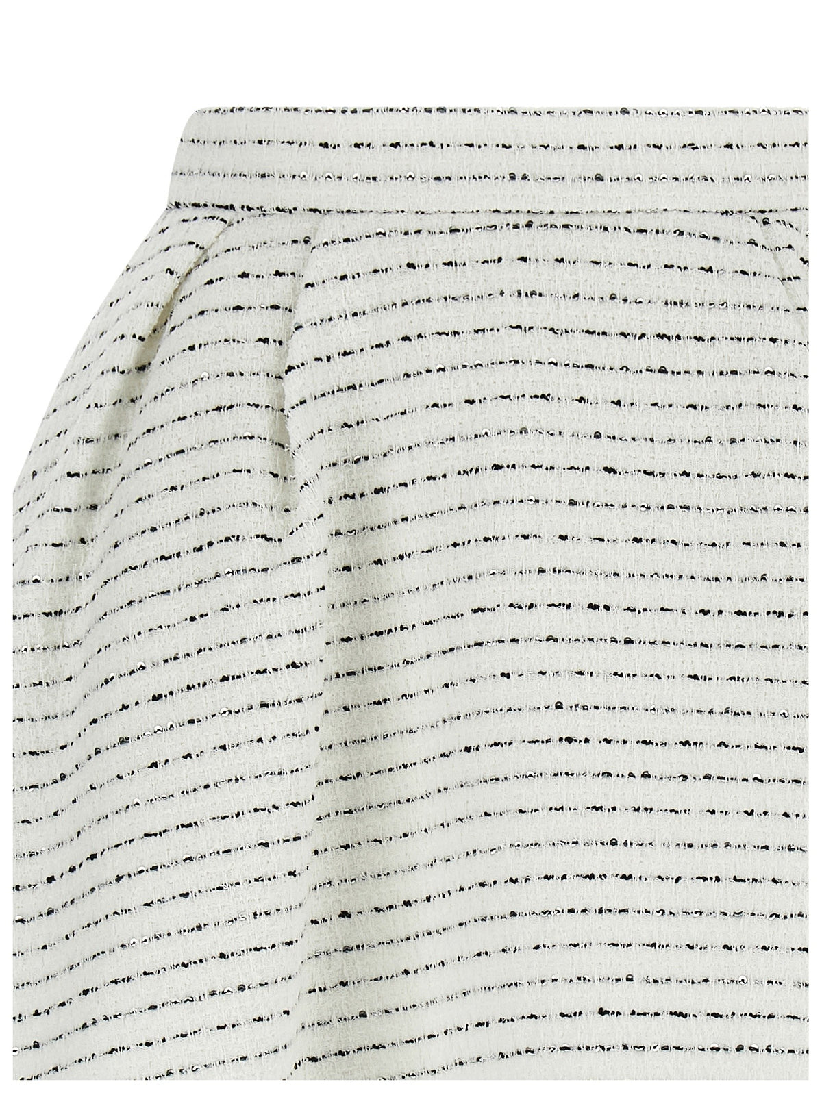Alessandra Rich Tweed Skirt White