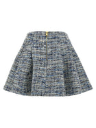 Balmain Tweed Skirt Blue, view 2