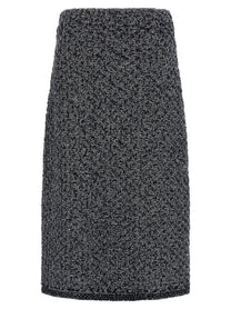 Fabiana Filippi Tweed Skirt Blue