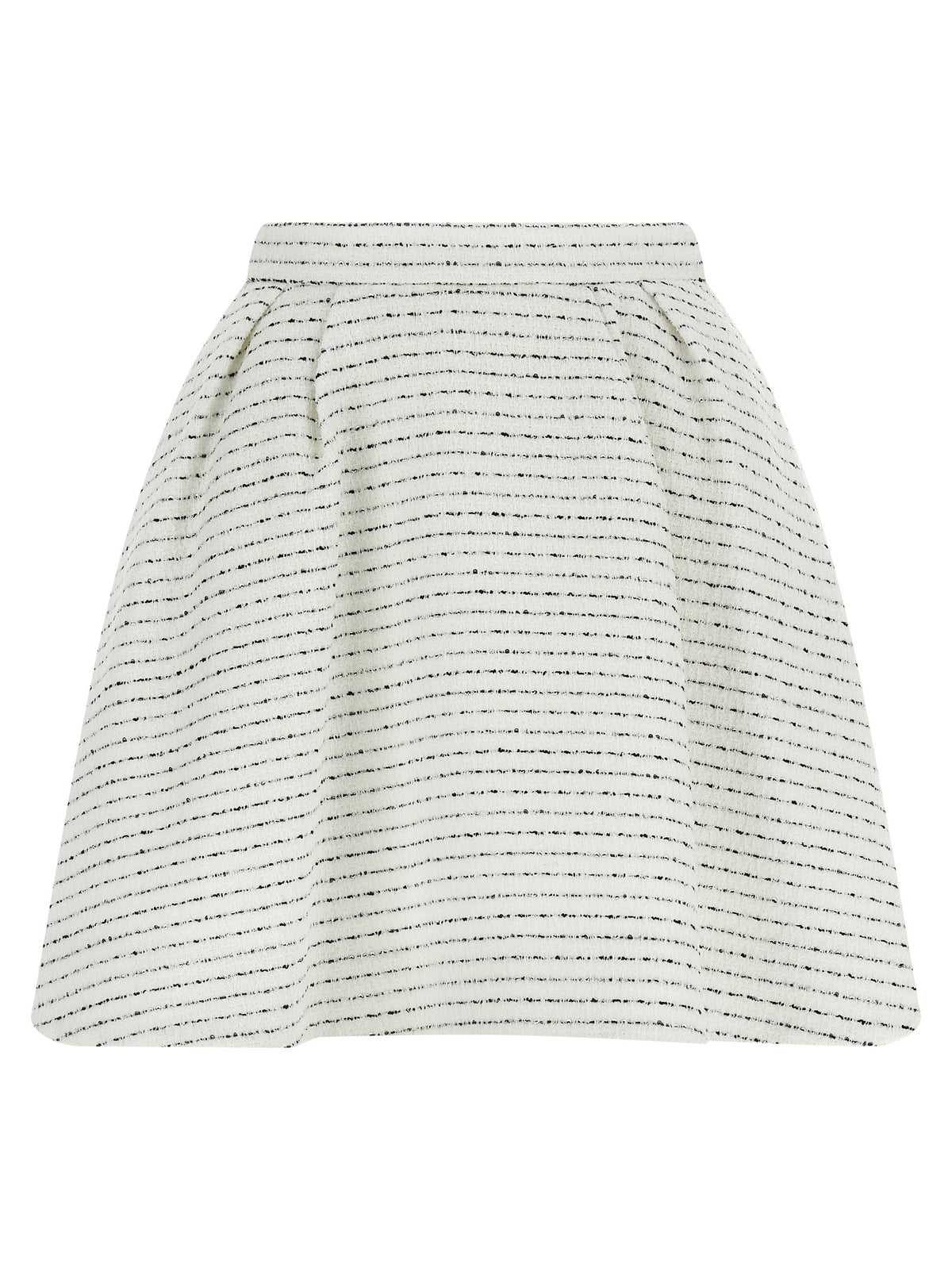 Alessandra Rich Tweed Skirt White