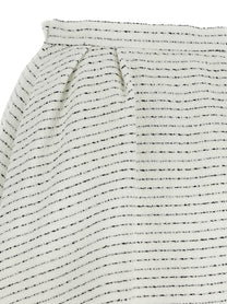 Alessandra Rich Tweed Skirt White