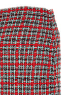 self-portrait Tweed Skirt Gold