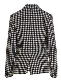 Versace Tweed Wool Blazer Jacket White, view 2