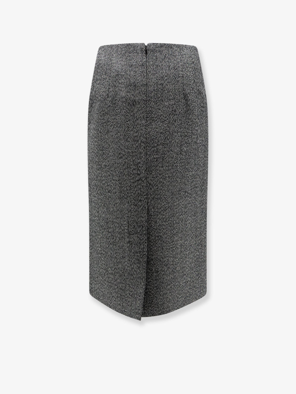 R2W Women's Tweed Wool Midi Skirt Grey
