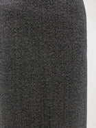 R2W Women's Tweed Wool Midi Skirt Grey