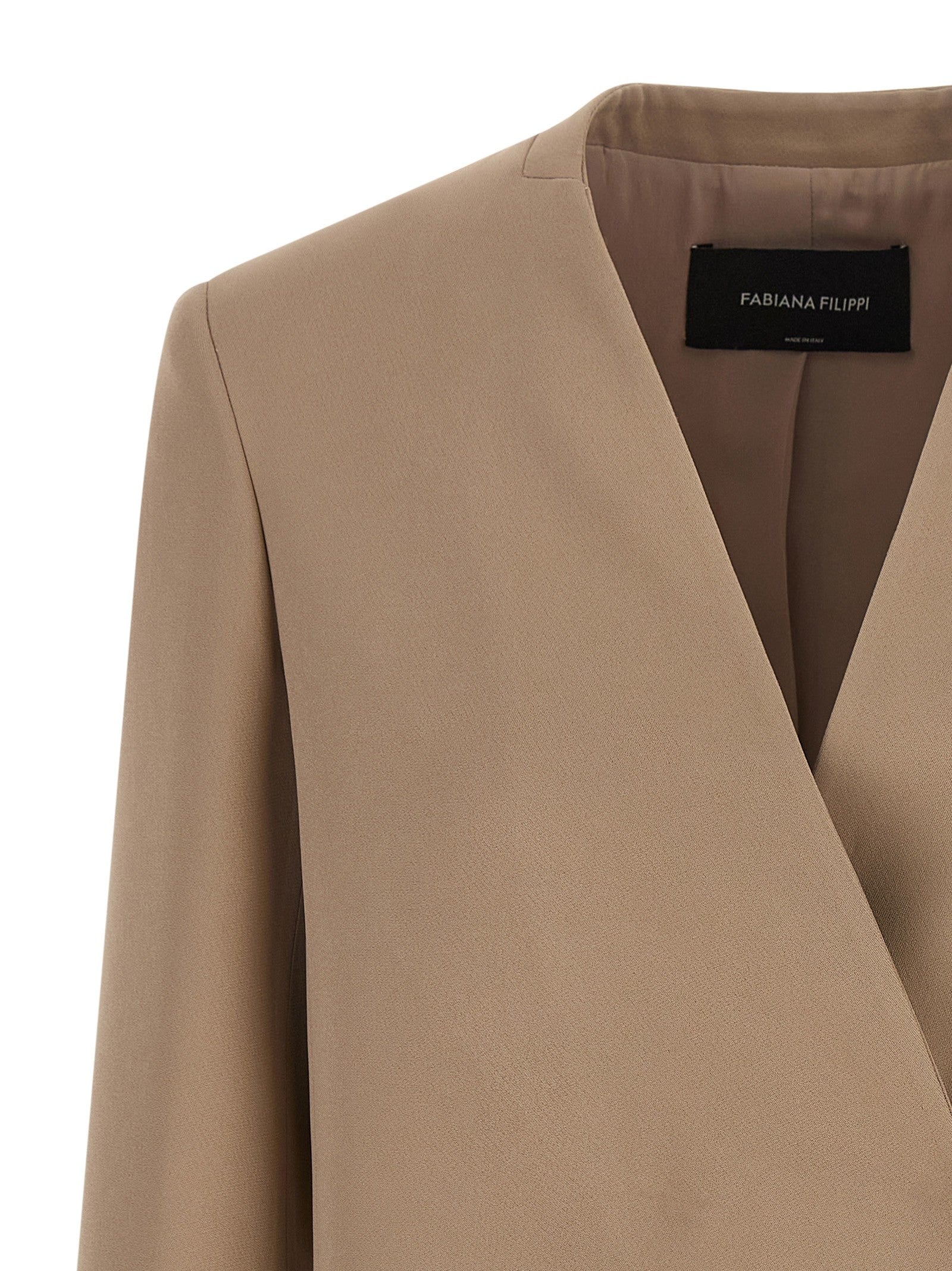 Fabiana Filippi Twill Blazer Beige