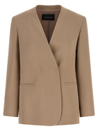 Fabiana Filippi Twill Blazer Beige