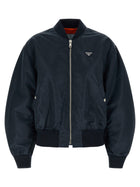 PRADA Twill Bomber Jacket Blue