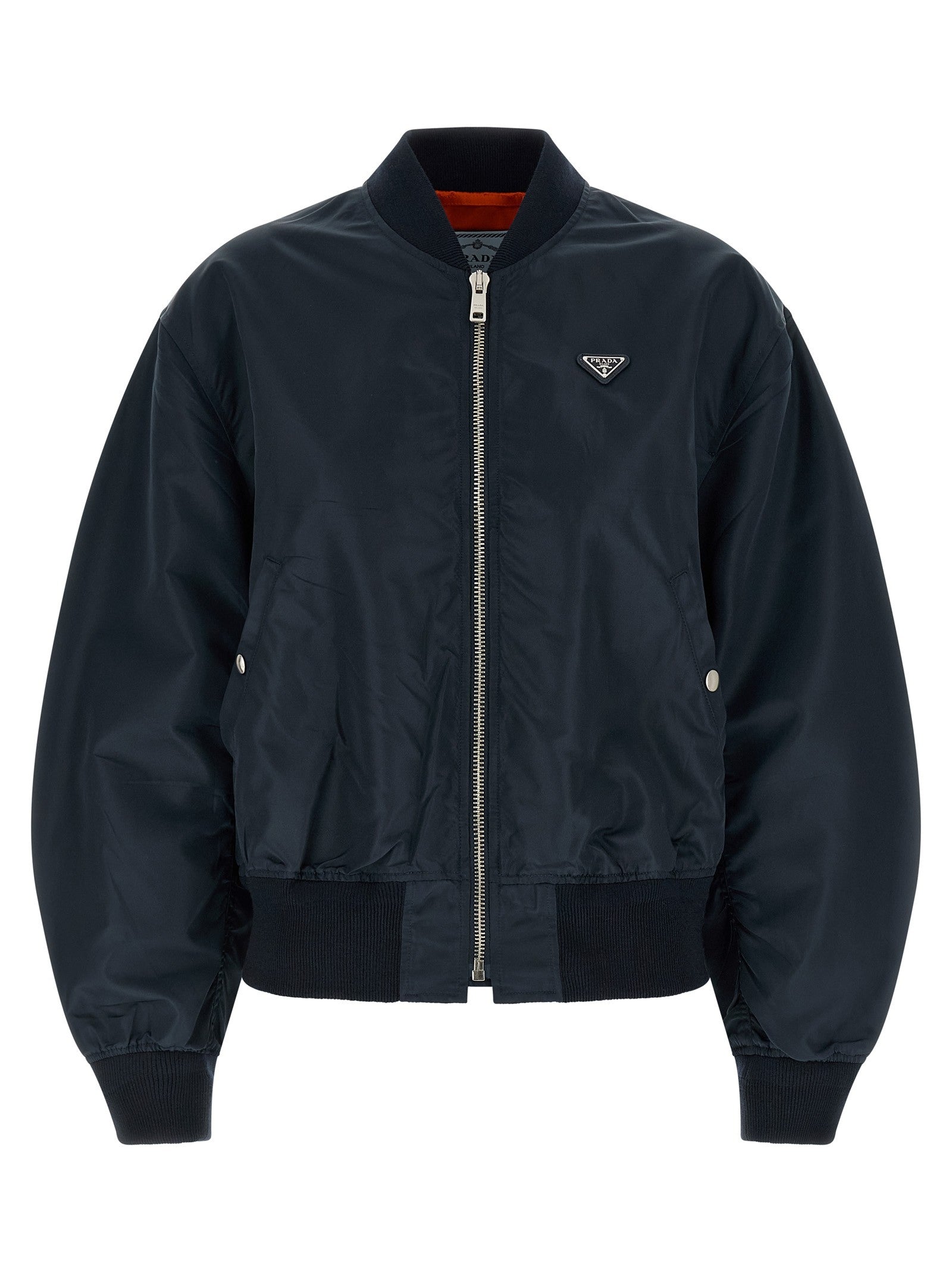 PRADA Twill Bomber Jacket Blue