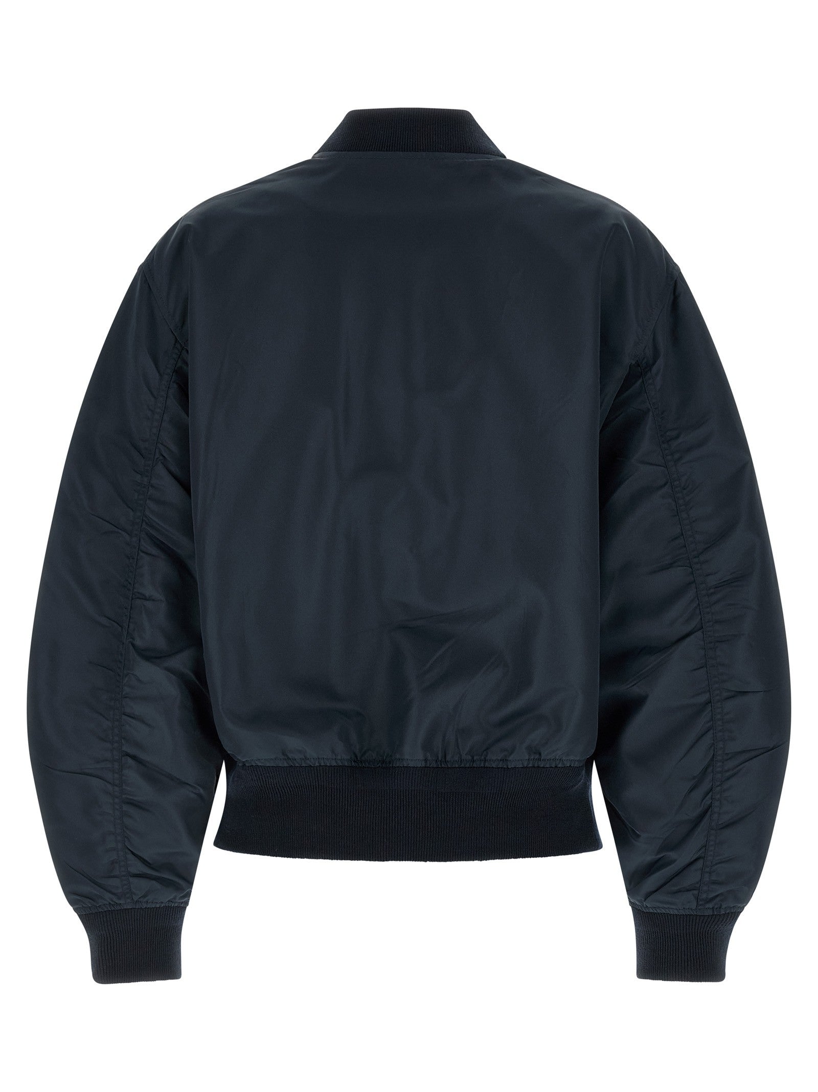 PRADA Twill Bomber Jacket Blue
