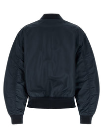 PRADA Twill Bomber Jacket Blue