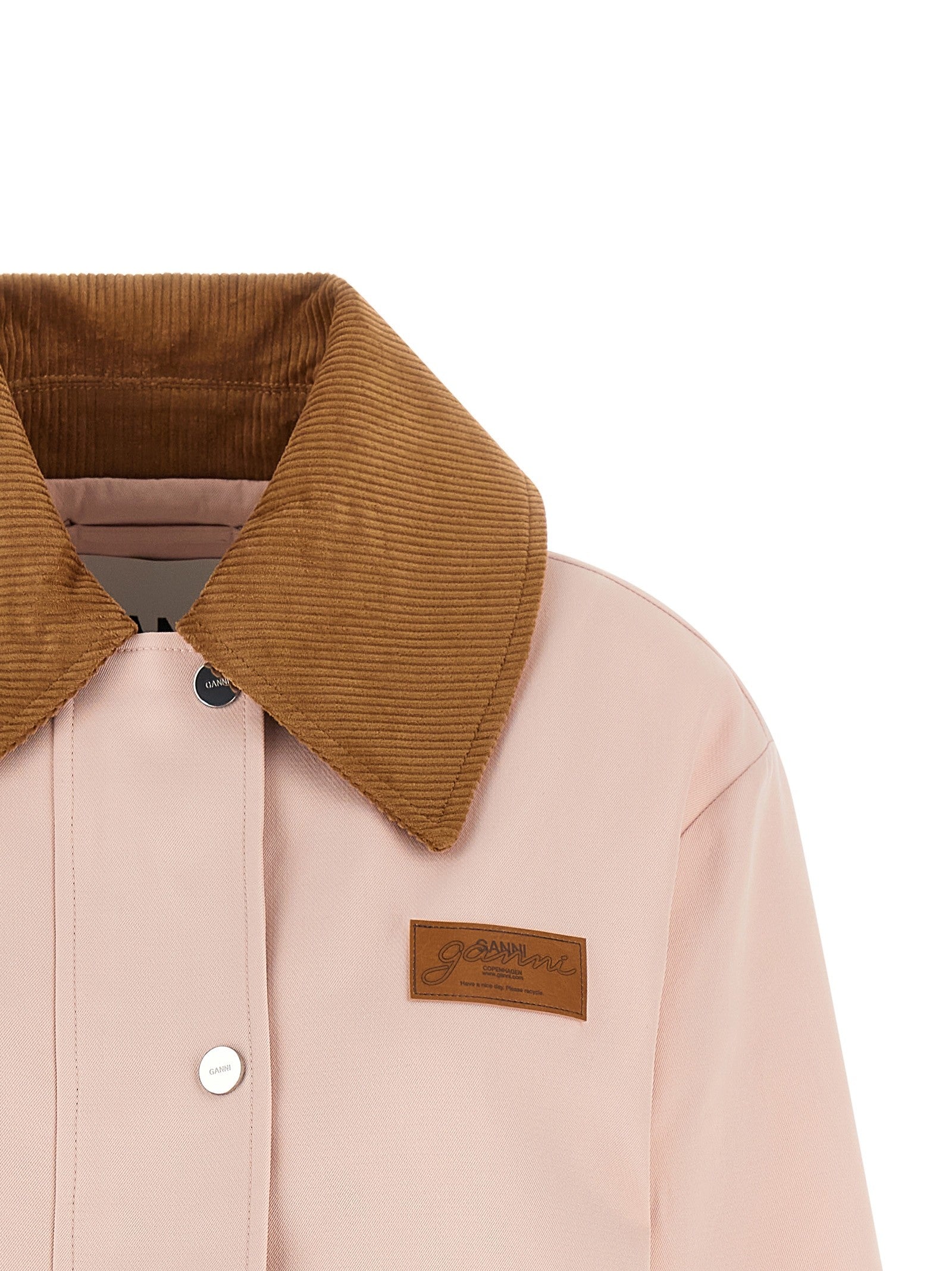 Ganni Twill Jacket Blue