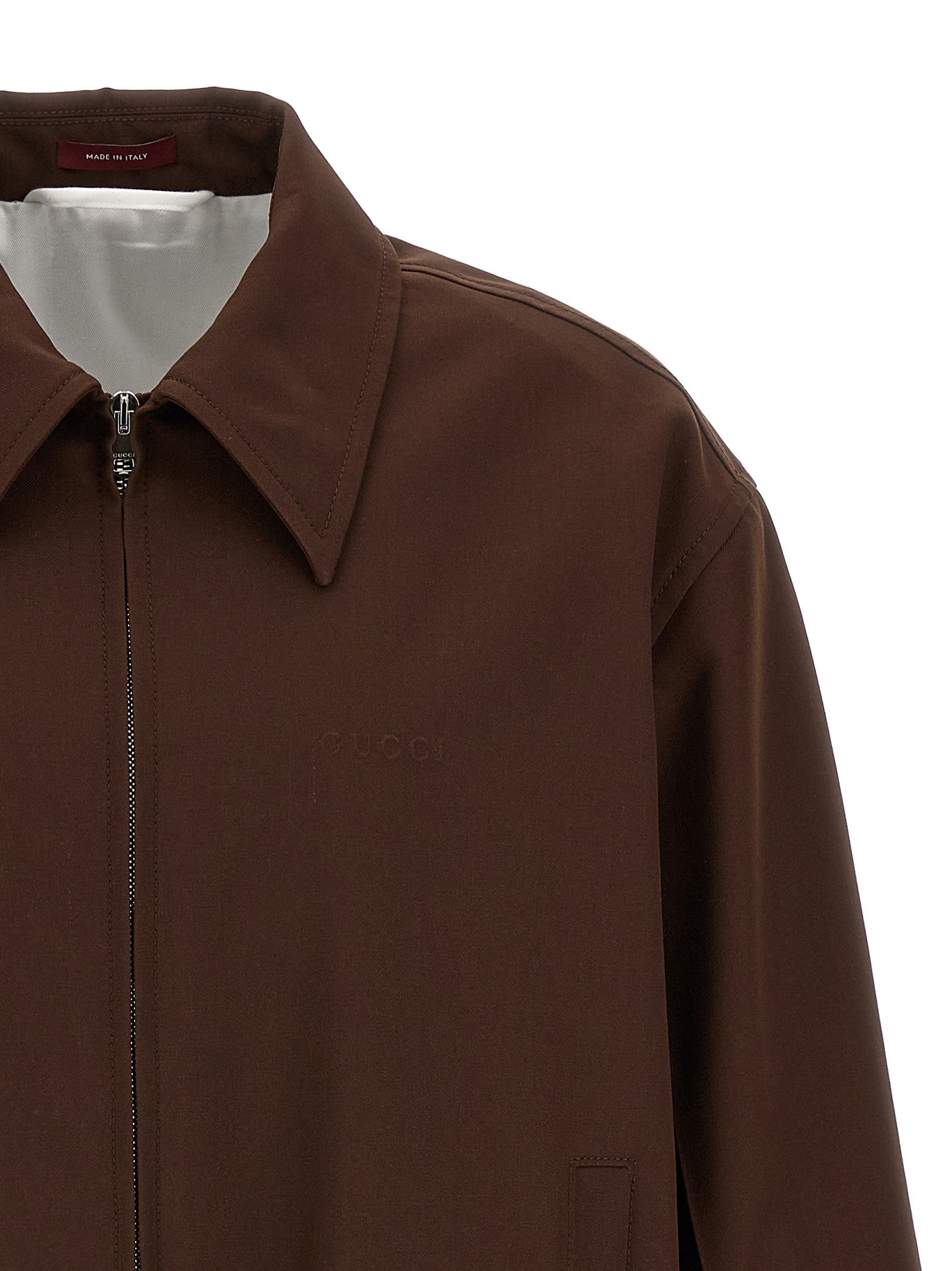 Gucci Twill Jacket Brown