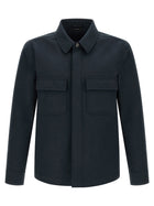 Tom Ford Twill Overshirt Blue