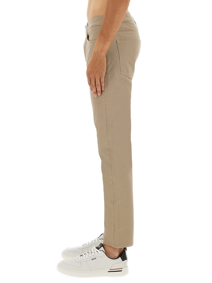 BOSS Men's Twill Pants Beige, view 4