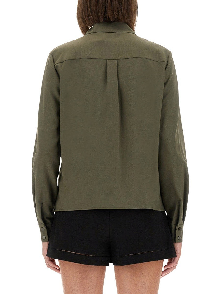 self-portrait Women's Twill Shirt Green