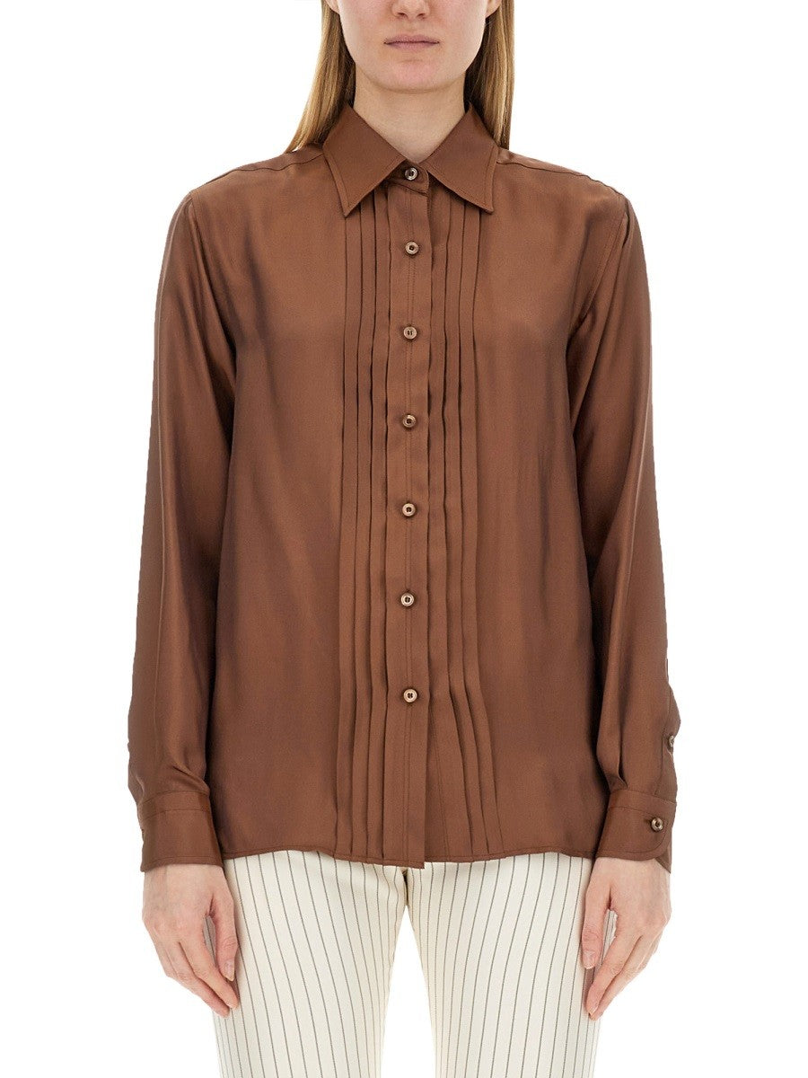 Tom Ford Women's Twill Shirt Brown