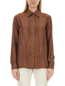 Tom Ford Women's Twill Shirt Brown
