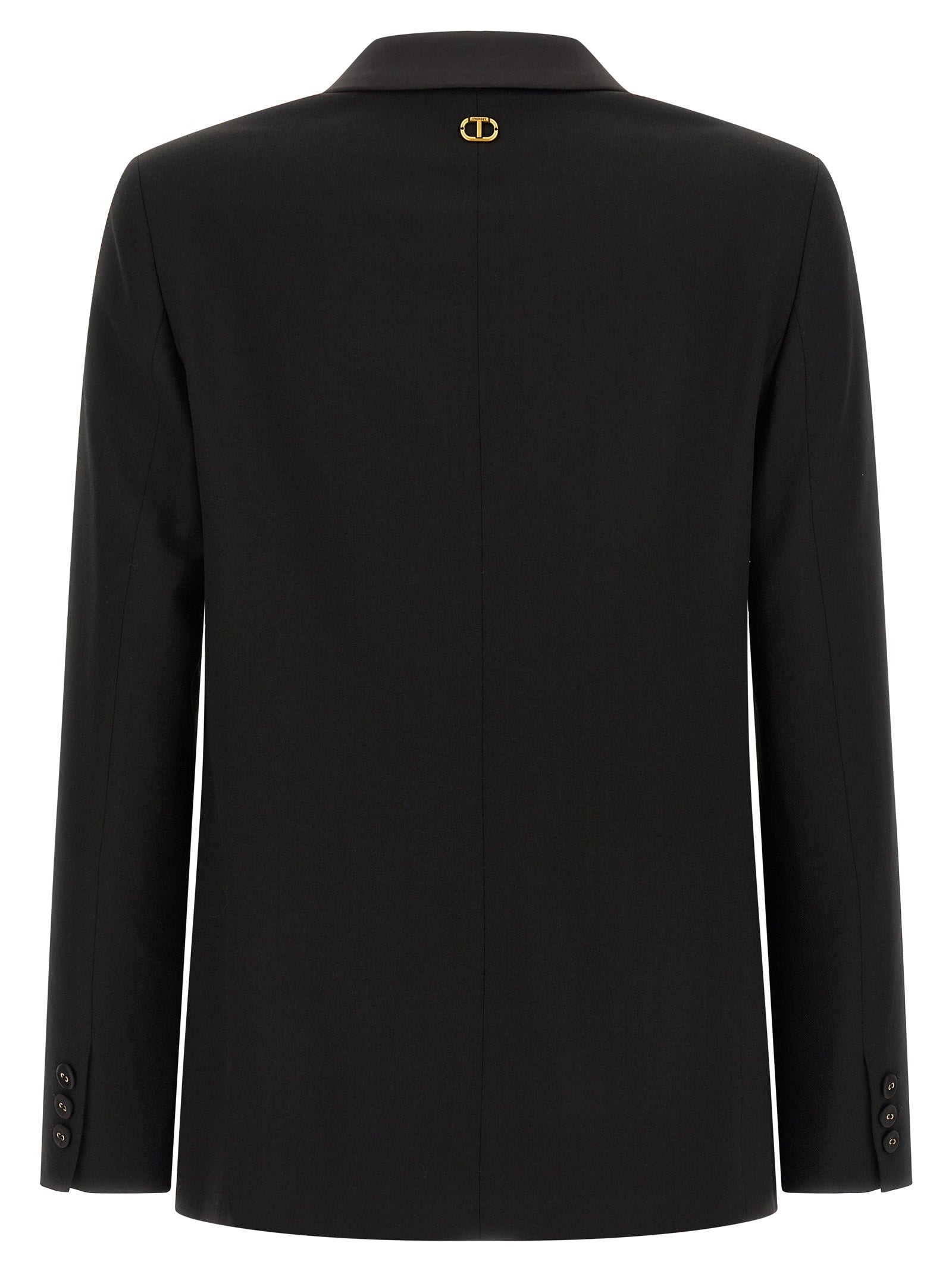 TWIN SET - TWIN SET - Satin lapel blazer - Women’s Clothing