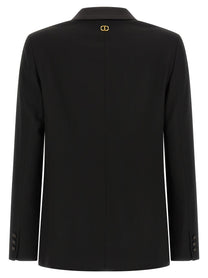 TWIN SET - TWIN SET - Satin lapel blazer - Women’s Clothing