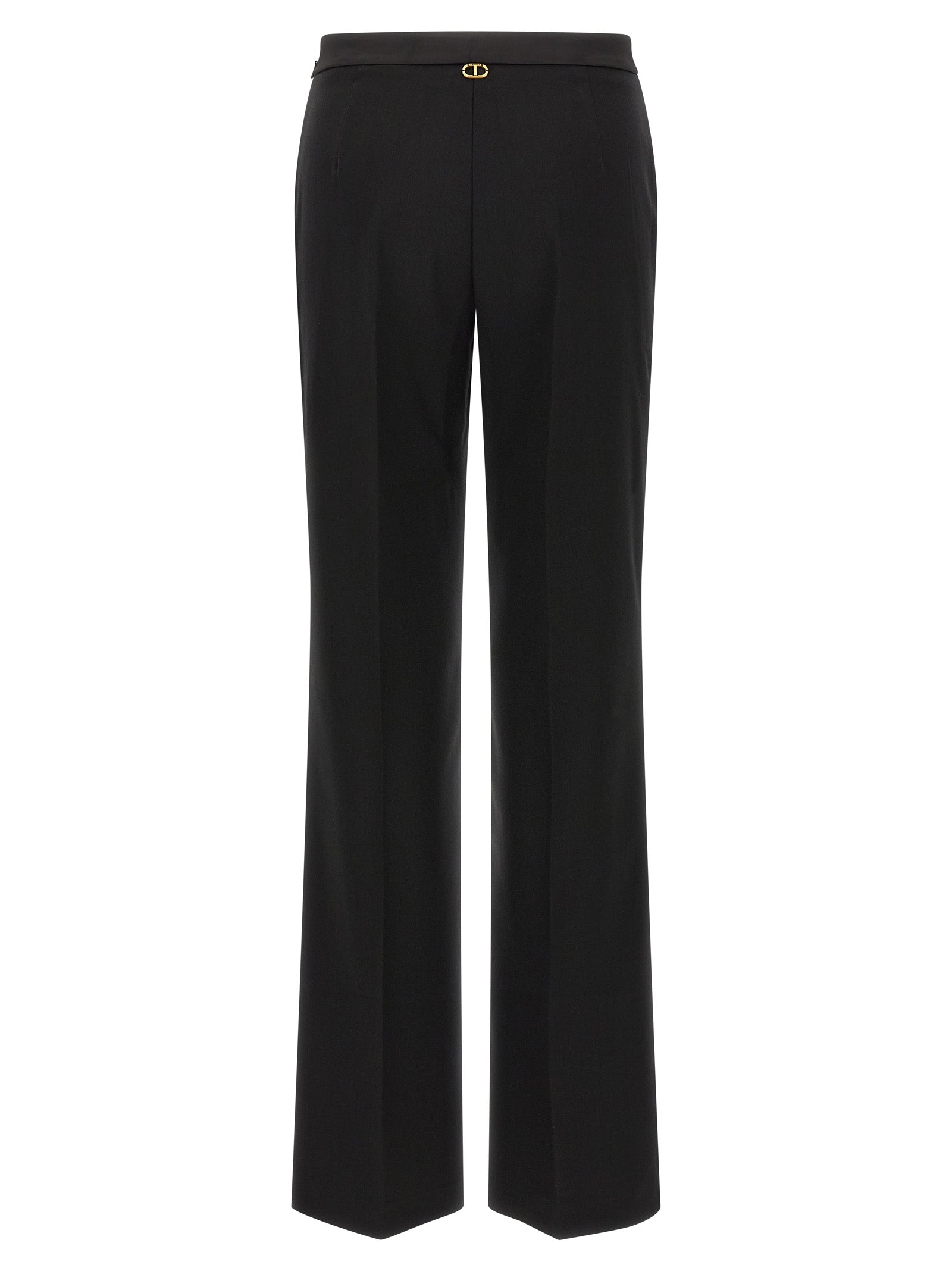 TWIN SET - TWIN SET - Satin detail trousers - Women’s Pants