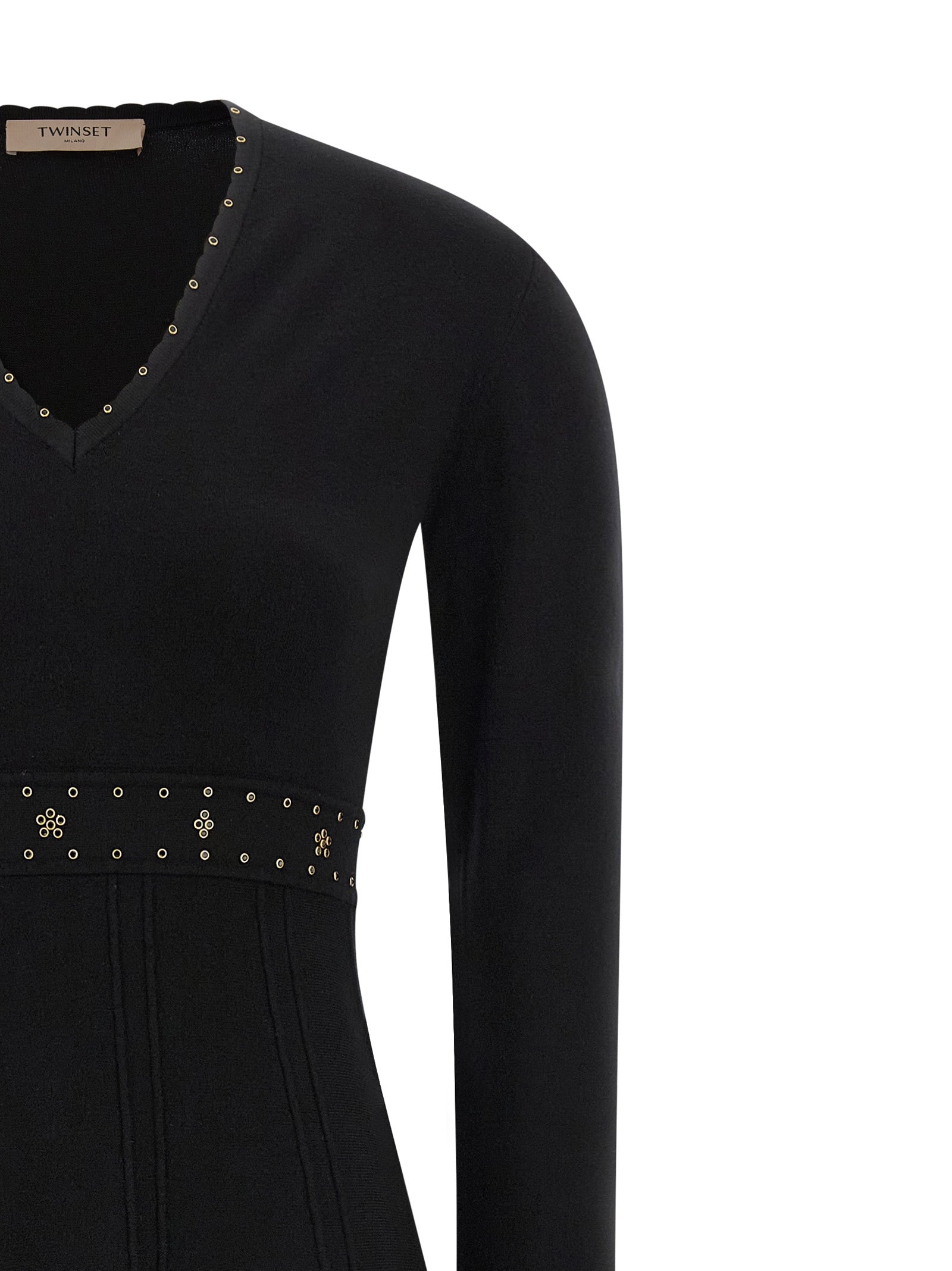 TWIN SET - TWIN SET - Rhinestone studded dress - Women’s Clothing