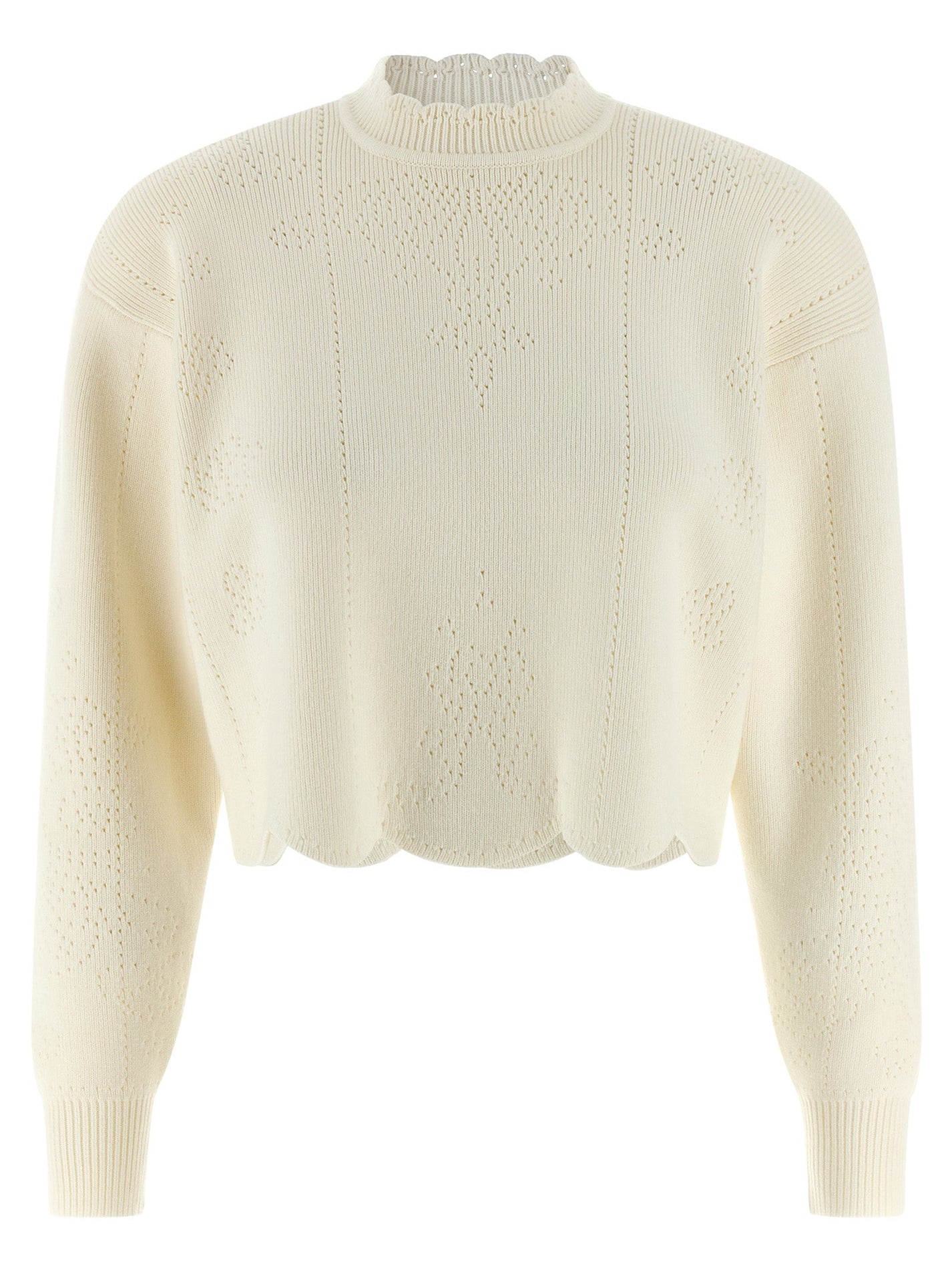 TWIN SET - TWIN SET - Scalloped hem sweater - Women’s Knitwear