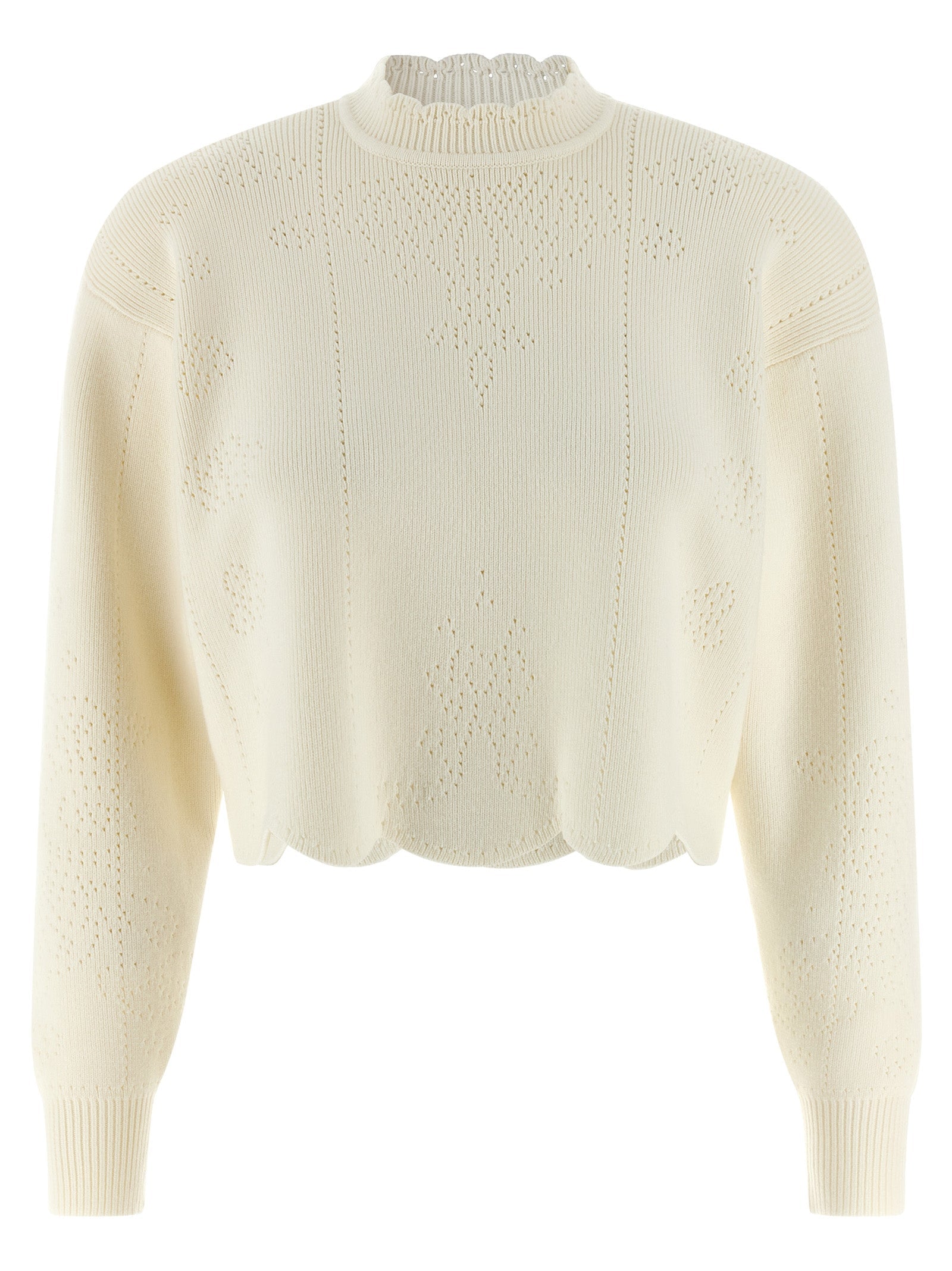 TWIN SET - TWIN SET - Scalloped hem sweater - Women’s Knitwear