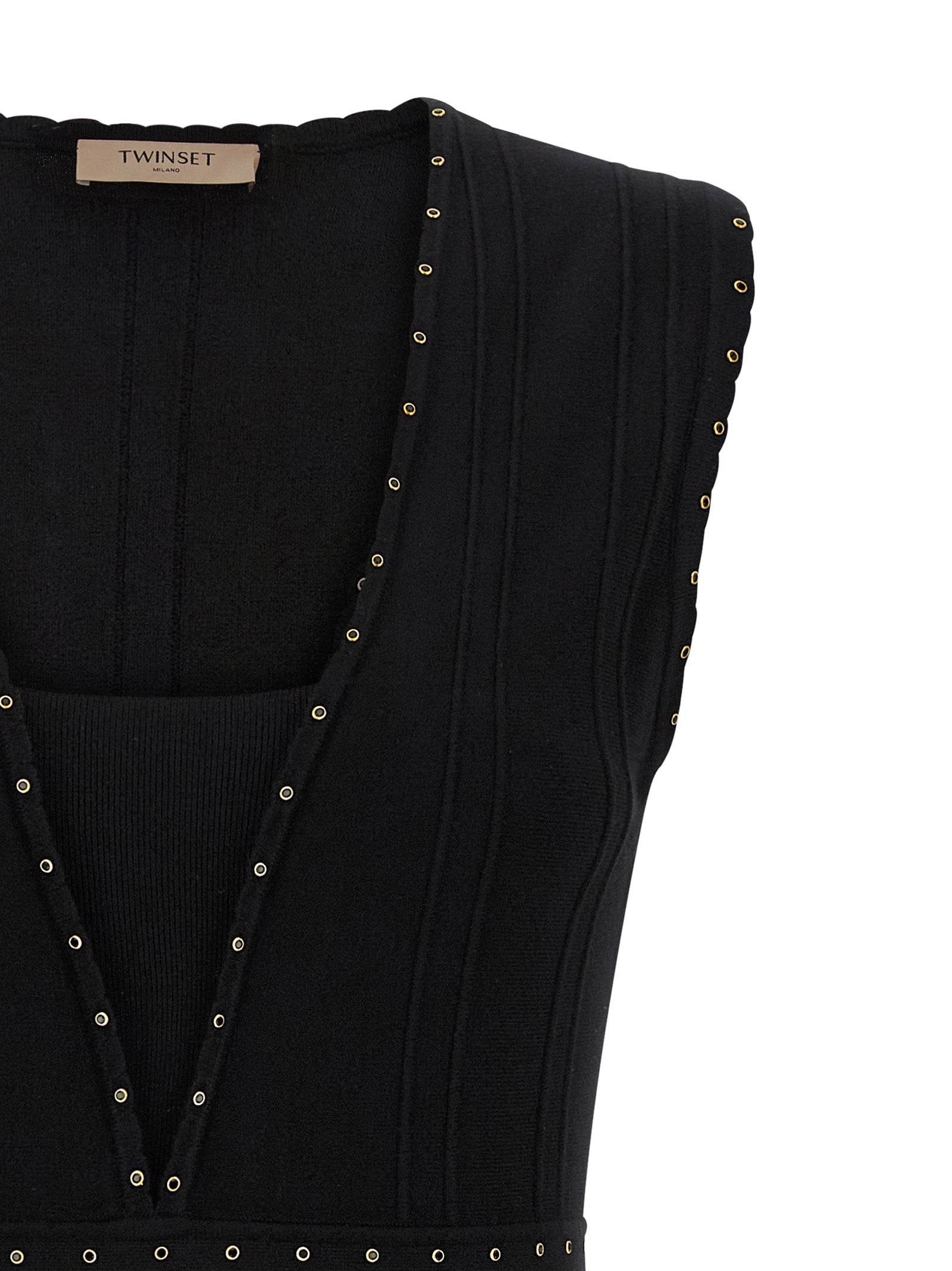 TWIN SET - TWIN SET - Rhinestone studded dress - Women’s Clothing