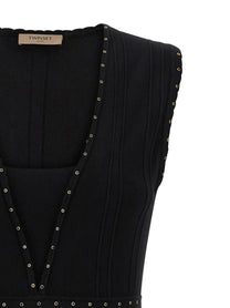 TWIN SET - TWIN SET - Rhinestone studded dress - Women’s Clothing