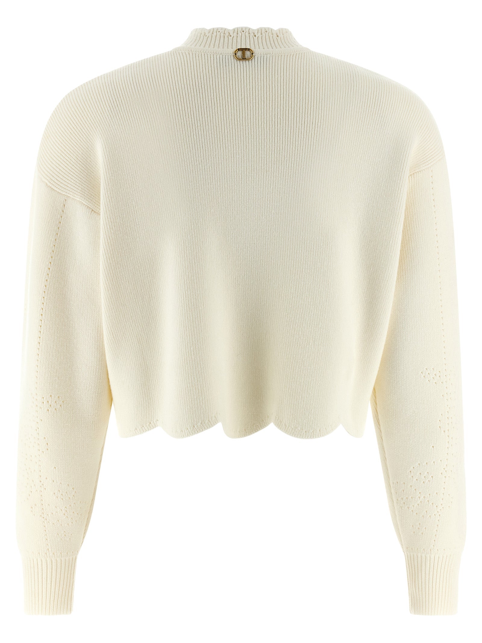 TWIN SET - TWIN SET - Scalloped hem sweater - Women’s Knitwear