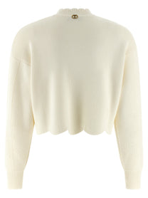 TWIN SET - TWIN SET - Scalloped hem sweater - Women’s Knitwear